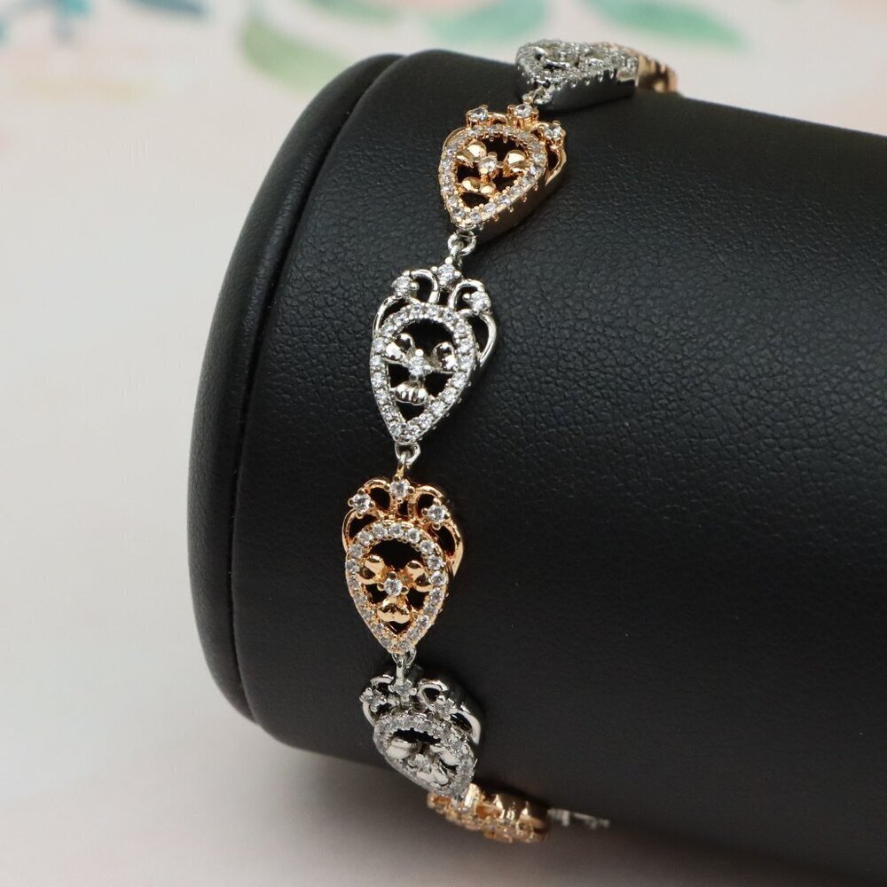 Rose Gold and Silver Dual Tone Bracelet, XPBL0687